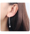 Silver Chain Earring ECD-5-01